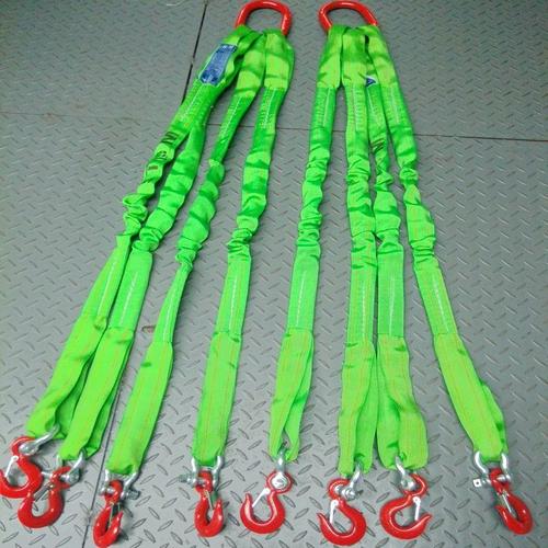 厂家 四腿8t*2m扁平吊装带 5t1.5米两叉起重吊带 多肢组合吊索具